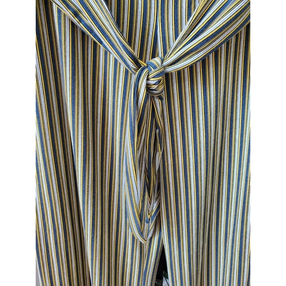 Est.1946 Women Multicolor Striped Polyester Drawstring Trouser Pants Size 18/20W - Picture 3 of 11